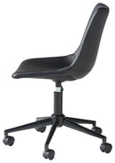 Office - Black - Home Office Swivel Desk Chair-Washburn's Home Furnishings