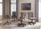 Office - Brown - Home Office Swivel Desk Chair-Washburn's Home Furnishings