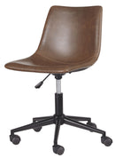 Office - Brown - Home Office Swivel Desk Chair-Washburn's Home Furnishings