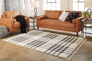 Oladon - White/black/gray - Medium Rug-Washburn's Home Furnishings