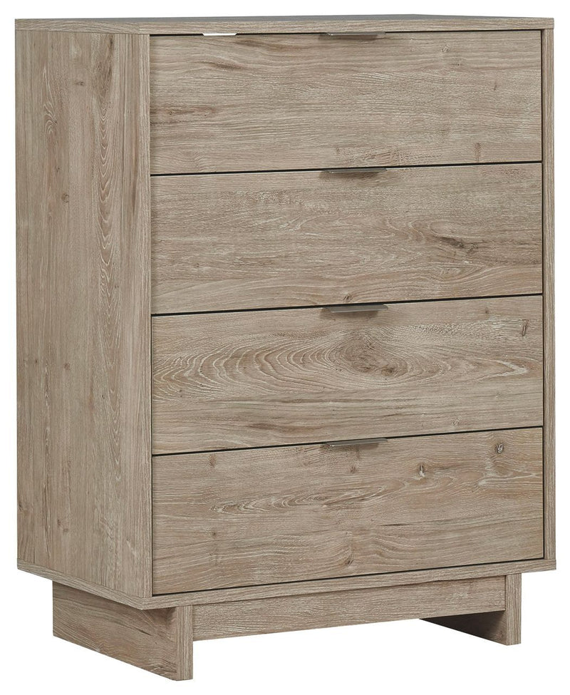 Oliah - Natural - Four Drawer Chest-Washburn's Home Furnishings