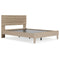 Oliah - Natural - Queen Panel Platform Bed-Washburn's Home Furnishings