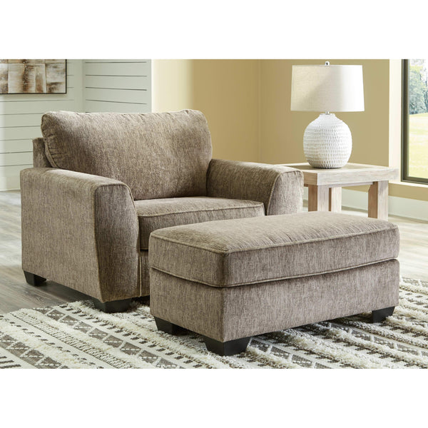 Olin - Chocolate - 2 Pc. - Chair And A Half, Ottoman-Washburn's Home Furnishings