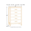 Olivet - Silver - Five Drawer Chest-Washburn's Home Furnishings