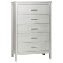 Olivet - Silver - Five Drawer Chest-Washburn's Home Furnishings