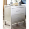 Olivet - Silver - Two Drawer Night Stand-Washburn's Home Furnishings