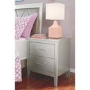 Olivet - Silver - Two Drawer Night Stand-Washburn's Home Furnishings