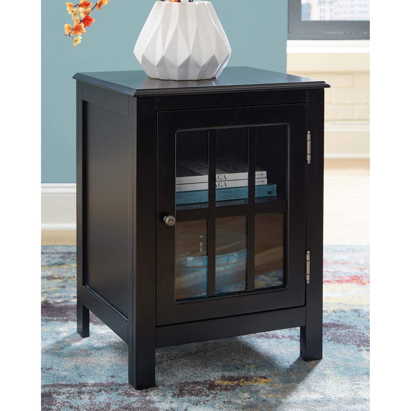 Opelton - Black - Accent Cabinet-Washburn's Home Furnishings