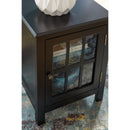 Opelton - Black - Accent Cabinet-Washburn's Home Furnishings