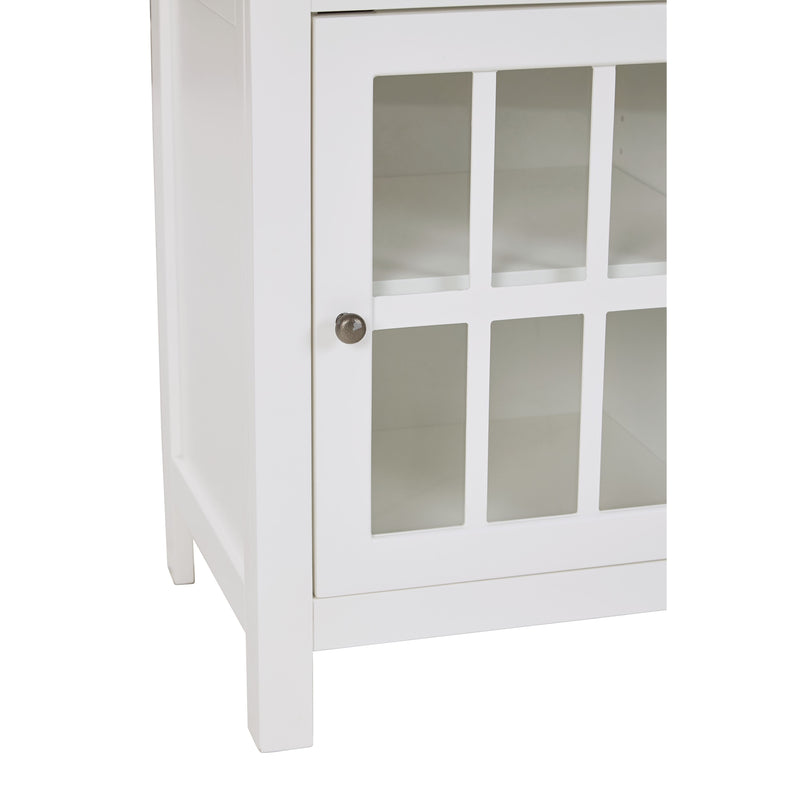 Opelton - White - Accent Cabinet-Washburn's Home Furnishings