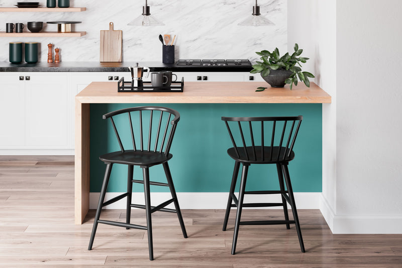 Otaska - Black - Barstool (2/cn)-Washburn's Home Furnishings