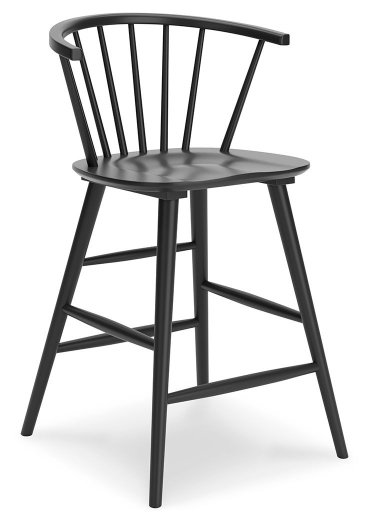 Otaska - Black - Barstool (2/cn)-Washburn's Home Furnishings