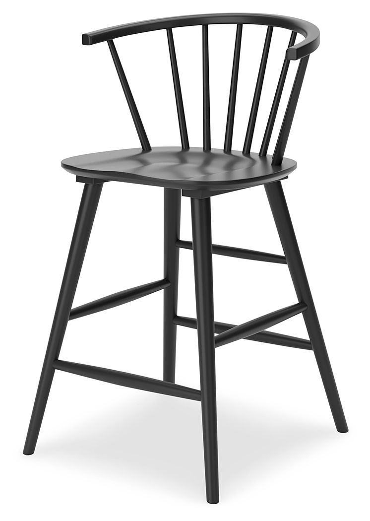 Otaska - Black - Barstool (2/cn)-Washburn's Home Furnishings