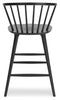 Otaska - Black - Barstool (2/cn)-Washburn's Home Furnishings