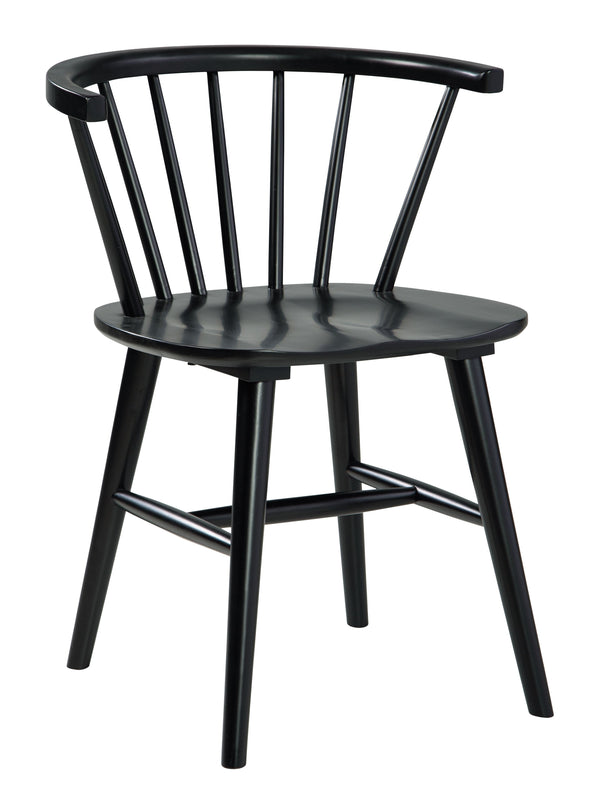 Otaska - Black - Dining Chair (set Of 2)-Washburn's Home Furnishings