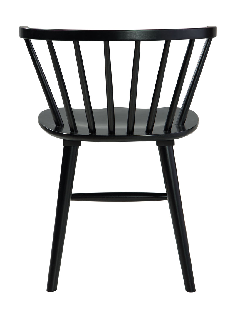 Otaska - Black - Dining Room Side Chair (2/cn)-Washburn's Home Furnishings