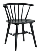 Otaska - Black - Dining Room Side Chair (2/cn)-Washburn's Home Furnishings