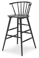 Otaska - Black - Tall Barstool (2/cn)-Washburn's Home Furnishings