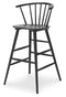 Otaska - Black - Tall Barstool (2/cn)-Washburn's Home Furnishings