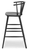 Otaska - Black - Tall Barstool (2/cn)-Washburn's Home Furnishings