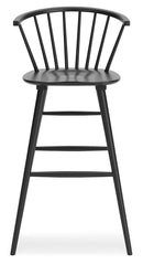 Otaska - Black - Tall Barstool (2/cn)-Washburn's Home Furnishings