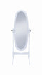 Oval Cheval Mirror - White-Washburn's Home Furnishings