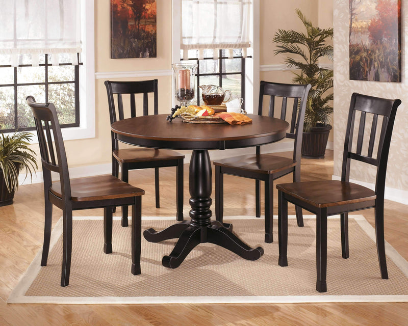 Owingsville - Black/brown - Dining Chair (set Of 2)-Washburn's Home Furnishings