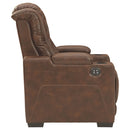 Owner's - Thyme - Pwr Recliner/adj Headrest-Washburn's Home Furnishings