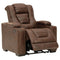 Owner's Box - Thyme - PWR Recliner/ADJ Headrest-Washburn's Home Furnishings