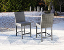 Palazzo - Gray - Tall Barstool (2/cn)-Washburn's Home Furnishings