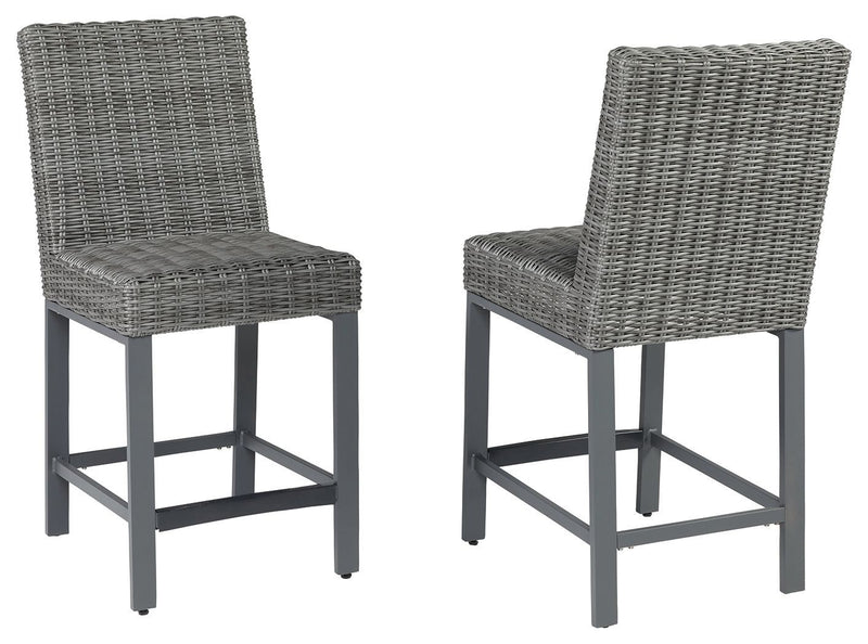 Palazzo - Gray - Tall Barstool (2/cn)-Washburn's Home Furnishings