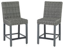 Palazzo - Gray - Tall Barstool (2/cn)-Washburn's Home Furnishings