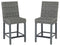 Palazzo - Gray - Tall Barstool (2/cn)-Washburn's Home Furnishings