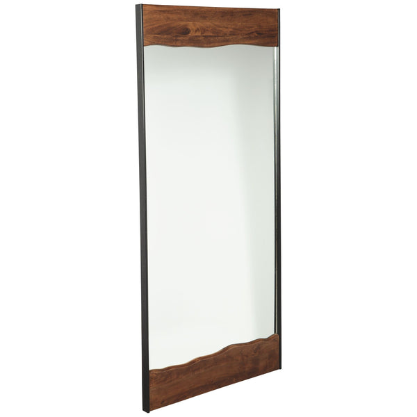 Panchali - Brown/black - Floor Mirror-Washburn's Home Furnishings