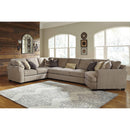 Pantomine - Driftwood - Armless Sofa 4 Pc Sectional-Washburn's Home Furnishings