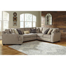 Pantomine - Driftwood - Left Arm Facing Cuddler 4 Pc Sectional-Washburn's Home Furnishings