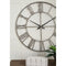 Paquita - Antique Silver - Wall Clock-Washburn's Home Furnishings