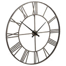 Paquita - Antique Silver - Wall Clock-Washburn's Home Furnishings