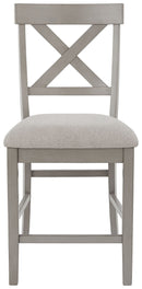 Parellen - Gray - Counter Height Bar Stool (set Of 2)-Washburn's Home Furnishings