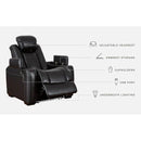 Party - Midnight - Pwr Recliner/adj Headrest-Washburn's Home Furnishings