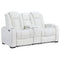 Party - White - Pwr Rec Loveseat/con/adj Hdrst-Washburn's Home Furnishings