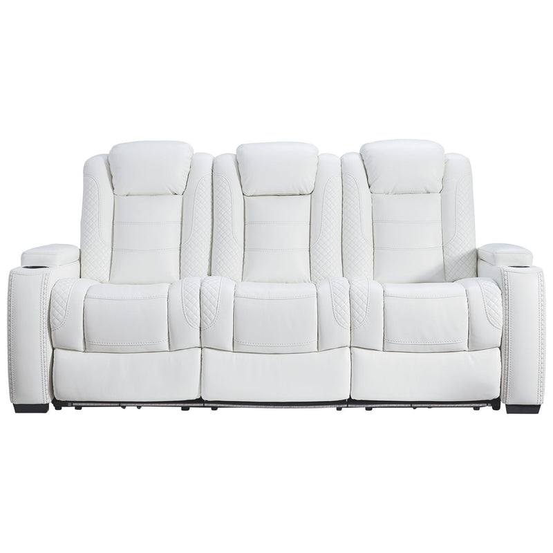 Party - White - Pwr Rec Sofa With Adj Headrest-Washburn's Home Furnishings