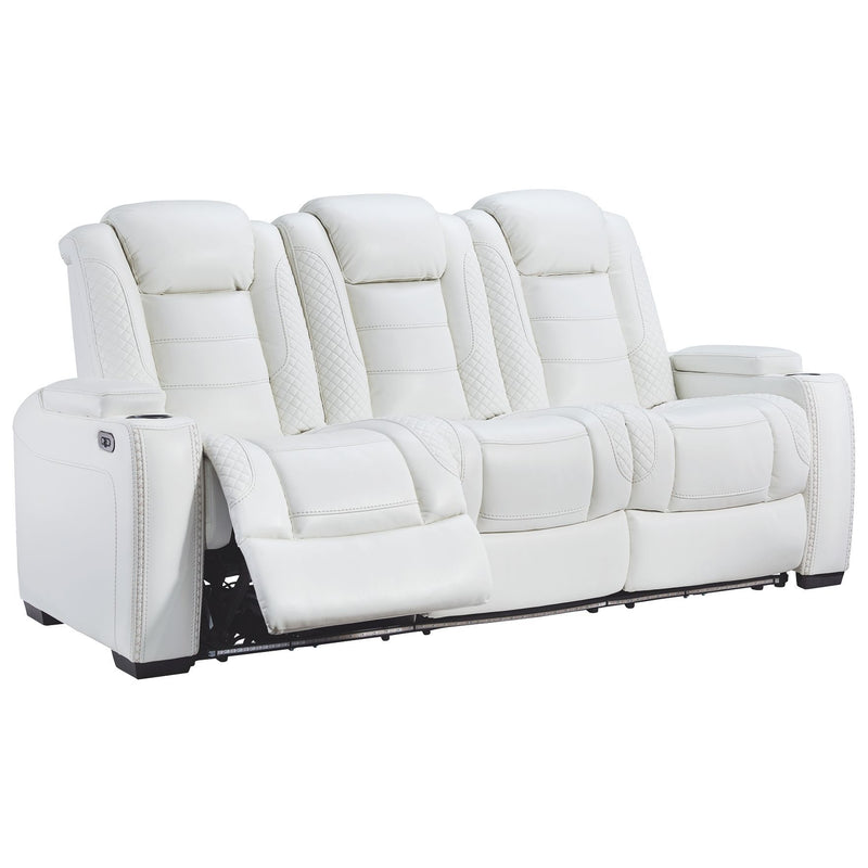 Party - White - Pwr Rec Sofa With Adj Headrest-Washburn's Home Furnishings