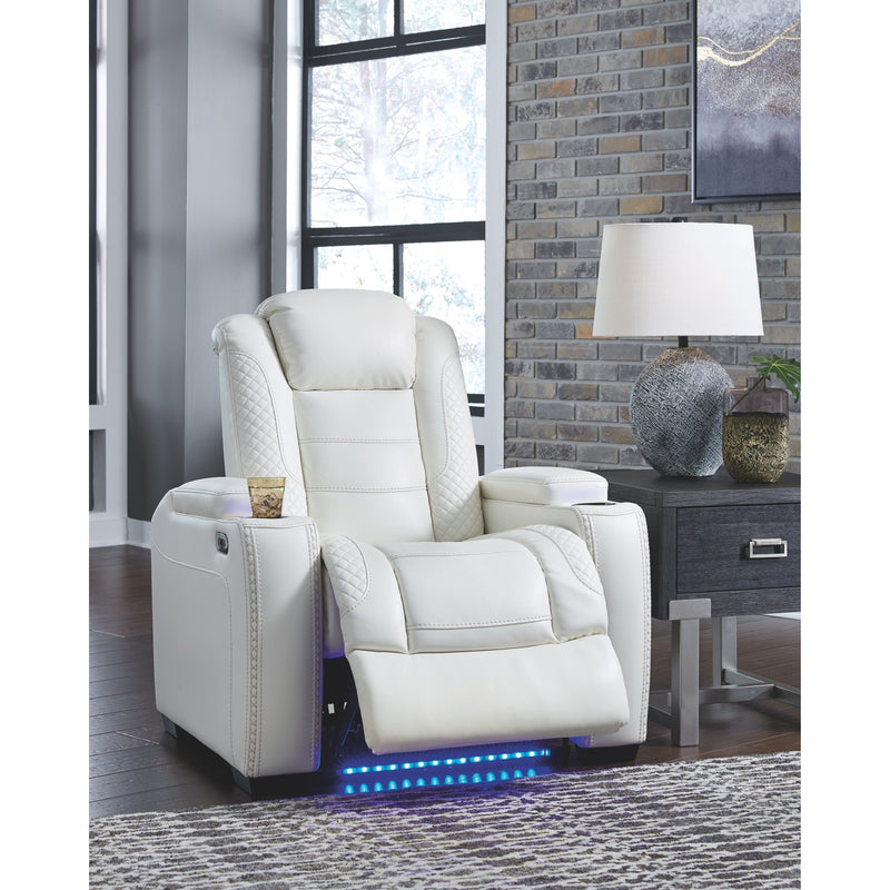 Party - White - Pwr Recliner/adj Headrest-Washburn's Home Furnishings