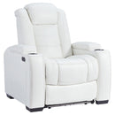 Party - White - Pwr Recliner/adj Headrest-Washburn's Home Furnishings