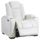 Party - White - Pwr Recliner/adj Headrest-Washburn's Home Furnishings