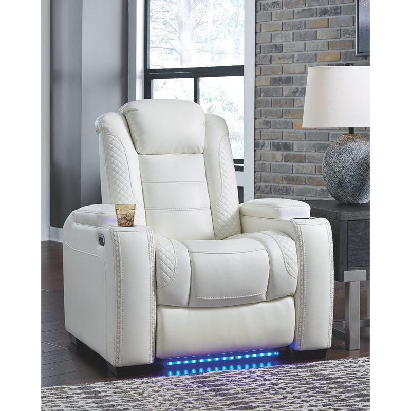 Party - White - Pwr Recliner/adj Headrest-Washburn's Home Furnishings