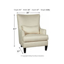 Paseo - Ivory - Accent Chair-Washburn's Home Furnishings