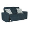 Paulestein - Denim - Reclining Power Loveseat-Washburn's Home Furnishings