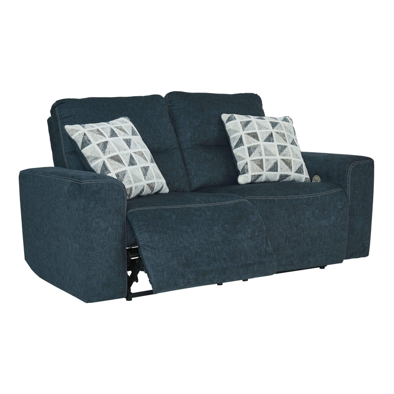 Paulestein - Denim - Reclining Power Loveseat-Washburn's Home Furnishings